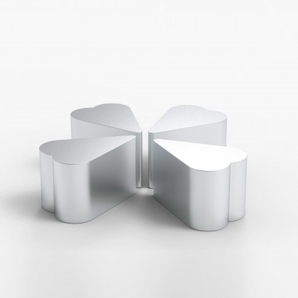 Журнальний столик HEART SST Brashed Stainless Steel Table